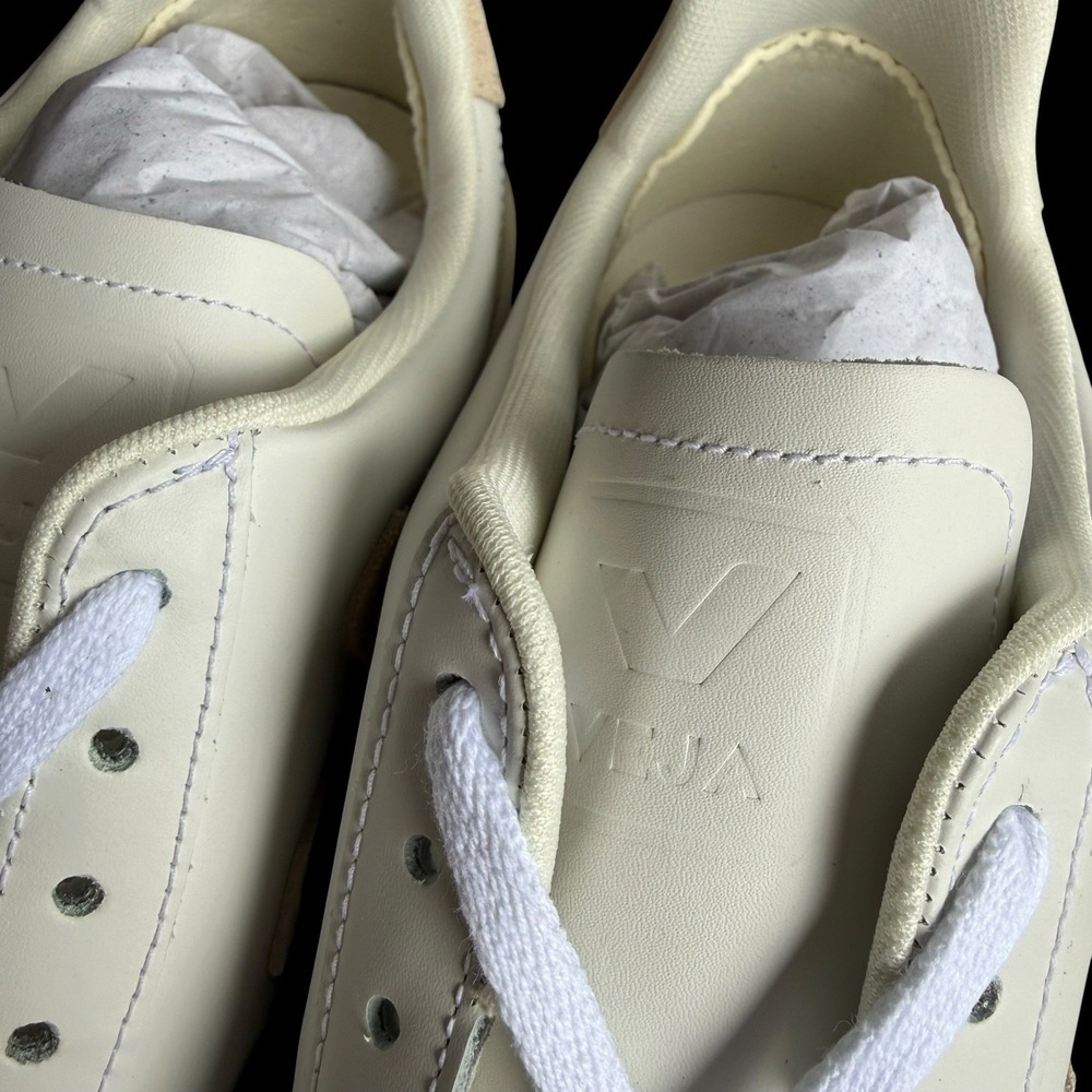 VEJA V-12 Sneakers Women's White Sable Leather US Size 10 NIB Shoes - Picture 5 of 10
